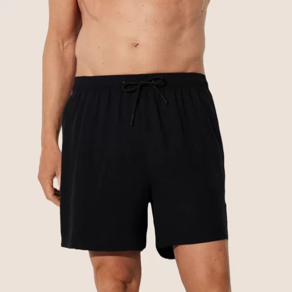 Ysabel Mora Ανδρικό Μαγιό Μακρύ Σόρτς Μαύρο 90180 Men's Swimwear Summer Collection 