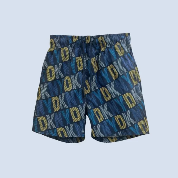 DKNY Ανδρικό Μαγιό κοντό σόρτς Μπλέ με Logo του Brand Men's Swimwear Summer Collection L5 6064 Cococay