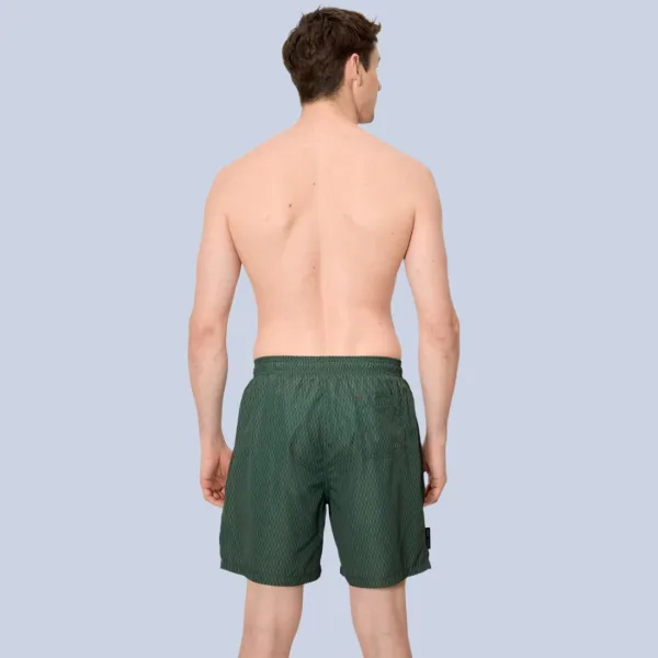 Ysabel Mora Ανδρικό Μαγιό μακρύ Σόρτς χακί με κόκκινο κορδόνι & τσέπες 90401