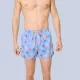 Ysabel Mora Ανδρικό Μαγιό κοντό γαλάζιο  Σόρτς με πολύχρωμες χελώνες σχέδια 90402