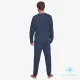 Muydemi Sleepwear Ανδρική Βαμβακερή Πιτζάμα Ποδόσφαιρο Γκρί  330025