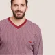 Jeannette Ανδρική Χειμερινή Βαμβακερή Πιτζάμα Homewear V Ζακάρ Α5305 Γκρενά Jeannette Ανδρική Χειμερινή Βαμβακερή Πιτζάμα Homewear V Ζακάρ Α5305 Γκρενά
