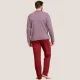 Jeannette Ανδρική Χειμερινή Βαμβακερή Πιτζάμα Homewear V Ζακάρ Α5305 Γκρενά Jeannette Ανδρική Χειμερινή Βαμβακερή Πιτζάμα Homewear V Ζακάρ Α5305 Γκρενά