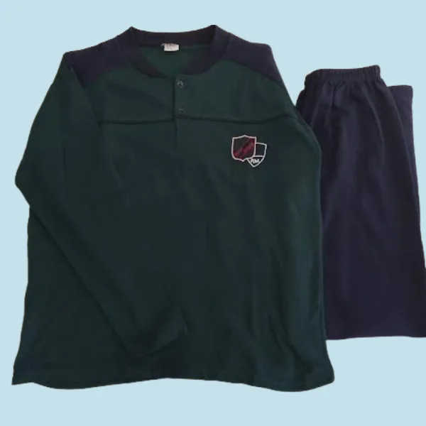 Fayfi Αντρική Βαμβακερή Πιτζάμα και Μεγάλα Μεγέθη Plus Size με 2 Κουμπιά Πράσινο-Μπλέ 840 Fayfi Αντρική Βαμβακερή Πιτζάμα και Μεγάλα Μεγέθη Plus Size με 2 Κουμπιά Πράσινο-Μπλέ 840