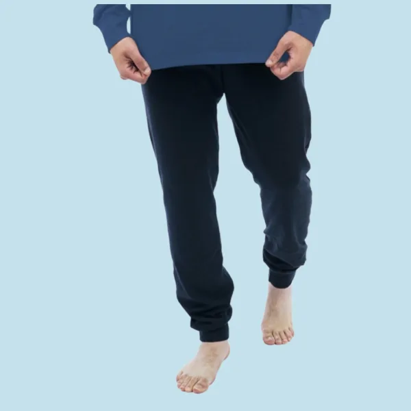 Sara Ανδρική βαμβακερή Μπλέ Χειμερινή Πυτζάμα fashion με σχέδιο Tunes Yosemite Sam Say your Prayers 1265 Blue