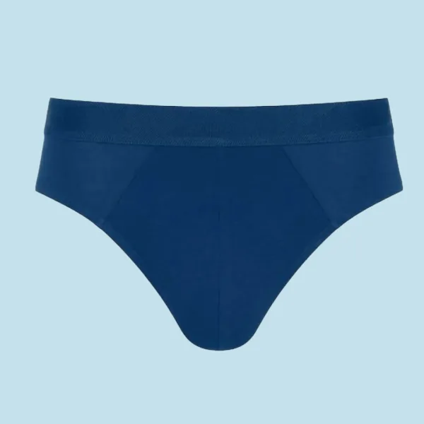 Baspinar Ανδρικό Βαμβακερό Kλασικό  Σλίπ με Λεπτό Λάστιχο Μπλέ 5030