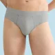 Baspinar Ανδρικό Βαμβακερό Kλασικό  Σλίπ με Λεπτό Λάστιχο Γκρί 5030