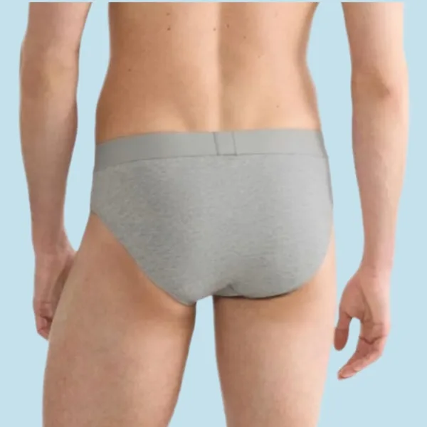 Baspinar Ανδρικό Βαμβακερό Kλασικό  Σλίπ με Λεπτό Λάστιχο Γκρί 5030