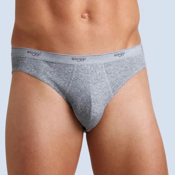 Sloggi Basic Mini Σλιπ Ανδρικό γκρί grey Stretch cotton 10004711-0034/34