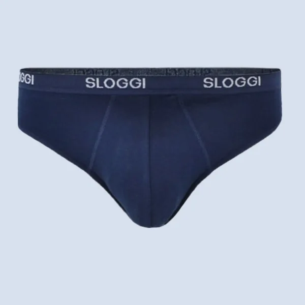 Sloggi Basic Mini Σλιπ Ανδρικό BLUE Stretch cotton 10004711-0080/80