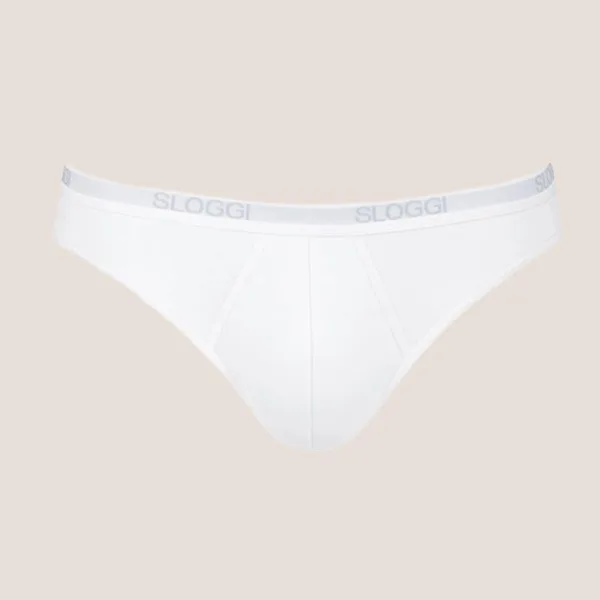 Sloggi Basic Mini Σλιπ Ανδρικό Λεύκο Stretch cotton 1004711-0003
