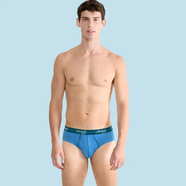 Sloggi Midi Σλιπ Ανδρικό 2 τεμάχια και για Μεγάλα Μεγέθη 10050546-V017/7I