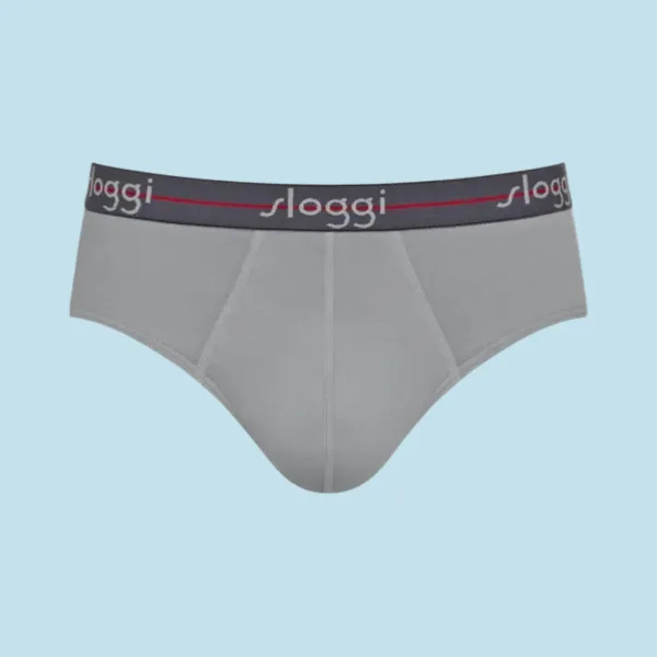 Sloggi Σλιπ Ανδρικό Βαμβακερό midi Σετ 2 τεμαχίων Γκρί & σκούρο γκρί 10206949 0034/34