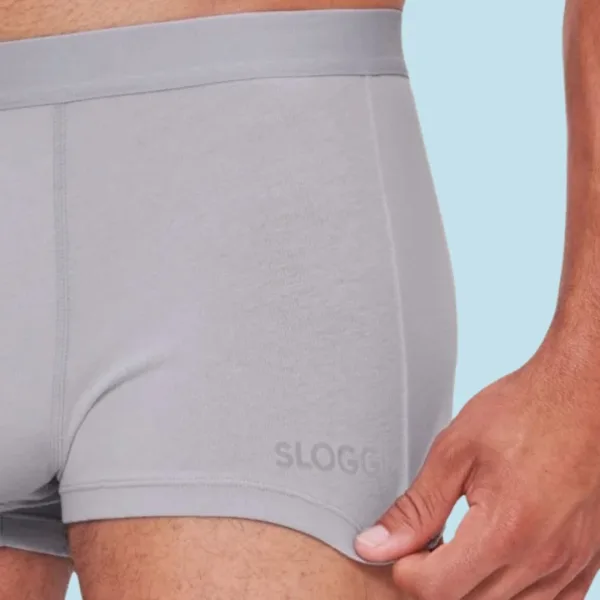 Sloggi Μποξεράκι Ανδρικό 2 Τεμάχια Οικονομική συσκευασία Γκρι Βαμβακερό 10217770 Go ABC