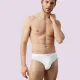 Ysabel Mora ανδρικο κλασσικό λευκό σλιπ Slip βαμβακερό cotton 20150 White