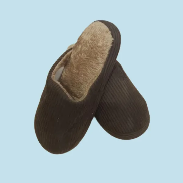 Ανδρικές Χειμερινές Κλασικές Καφέ Παντόφλες Ριπ με γουνίτσα & αντιολισθητικό πάτο slippers-brown Ανδρικές Χειμερινές Κλασικές Καφέ Παντόφλες Ριπ με γουνίτσα & αντιολισθητικό πάτο slippers-brown