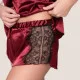 Luna Prestige Shorts Γυναικείο Σατέν Μπορντώ Σόρτς RED 82002 Luna Prestige Shorts Γυναικείο Σατέν Μπορντώ Σόρτς RED 82002