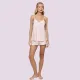 Aruelle Γυναικείο Σετ Πυτζάμα Babydoll  τιραντάκι κ σορτς Ροζ Pink με δαντέλα Aara pajama.short 39.01.23.708