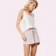 Aruelle Γυναικείο Καλοκαιρινό Σετ Πυτζάμα Babydoll το Top σατέν & 100% Viscose το σορτς ρόζ με σχέδιο 100% cotton Lakena Aruelle Γυναικείο Καλοκαιρινό Σετ Πυτζάμα Babydoll το Top σατέν & 100% Viscose το σορτς ρόζ με σχέδιο 100% cotton Lakena