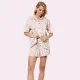 Aruelle Γυναικείο Καλοκαιρινό Σετ Πυτζάμα Babydoll 100% Cotton πουκάμισο κ σορτς ρόζ με σχέδιο καρδιές Miley Aruelle Γυναικείο Καλοκαιρινό Σετ Πυτζάμα Babydoll 100% Cotton πουκάμισο κ σορτς ρόζ με σχέδιο καρδιές Miley