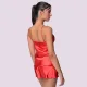 Milena by Paris Γυναικείο Σατέν Σετ Babydoll κόκκινο με δαντέλα & σόρτς 004196 Red Milena by Paris Γυναικείο Σατέν Σετ Babydoll κόκκινο με δαντέλα & σόρτς 004196 Red