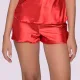 Milena by Paris Γυναικείο Σατέν Σετ Babydoll κόκκινο με δαντέλα & σόρτς 004196 Red Milena by Paris Γυναικείο Σατέν Σετ Babydoll κόκκινο με δαντέλα & σόρτς 004196 Red