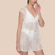 Milena by Paris Γυναικείο κοντό IVORY πλεκτό Καφτάνι με σκισίματα στο πλάι 040241 IVORY Milena by Paris Γυναικείο κοντό IVORY πλεκτό Καφτάνι με σκισίματα στο πλάι 040241 IVORY
