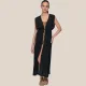 Milena by Paris Γυναικείο μαύρο Καφτάνι Μακρύ δετό & Ανοιχτό στα πλαΙνά Viscose 040246 Black Milena by Paris Γυναικείο μαύρο Καφτάνι Μακρύ δετό & Ανοιχτό στα πλαΙνά Viscose 040246 Black