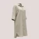 Γυναικείο καφτάνι Viscose & Cotton πουκαμίσα μέχρι το γόνατο μονόχρωμο Μπεζ SP25LN2494 Beige One size απο S έως XL