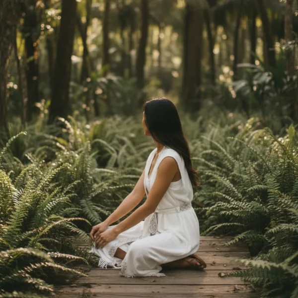 Γυναικείο Luxury Λεύκο Καφτάνι Μακρύ δετό διάτρητo ivory με φάσα μπεζ σκούρο 1464