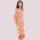 Pink Label Καφτάνι Beachwear Πουκάμισα φόρεμα Πορτοκαλί φλοράλ 100% Viscose B382 Pink Label Καφτάνι Beachwear Πουκάμισα φόρεμα Πορτοκαλί φλοράλ 100% Viscose B382