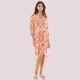 Pink Label Καφτάνι Beachwear Πουκάμισα φόρεμα Πορτοκαλί φλοράλ 100% Viscose B382 Pink Label Καφτάνι Beachwear Πουκάμισα φόρεμα Πορτοκαλί φλοράλ 100% Viscose B382