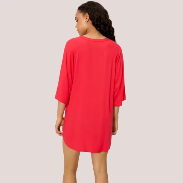 Ysabel Mora Γυναικεία πουκαμίσα με κουμπιά Viscose Vivid Coral Κοραλί 86278 