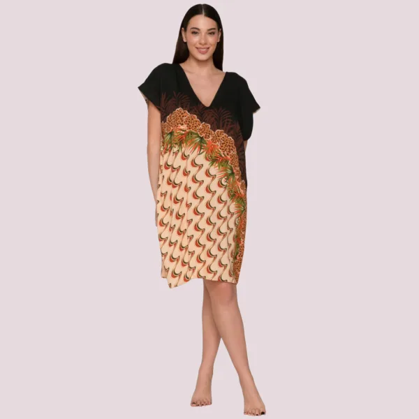 Luna Γυναικείο Καφτάνι για την θάλασσα Beachwear One Size S-XL UNIQUE 94578 ARECA