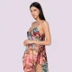 Luna Γυναικείο Καφτάνι φόρεμα mini για την θάλασσα Beachwear UNIQUE 94558 Musa