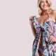 Bilitis Γυναικείο Παρεό Πολυτελείας Aqua φλοραλ floral με στραφταλιζέ λεπτομέρειες 8070 Bilitis Γυναικείο Παρεό Πολυτελείας Aqua φλοραλ floral με στραφταλιζέ λεπτομέρειες 8070