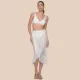 Milena by Paris Γυναικείο Long Pareo Lace Mονόχρωμο Εκρού 040255 Ivory