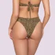 Luna Γυναικείο Μαγιό Dama σλιπ μπικίνι High Leg brazil Μαύρο με χρυσό summer collection  94434