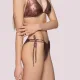 Luna Γυναικείο Μαγιό Slip Fade Brazil δετό ιριδίζον bronze  94515 swimwear summer collection