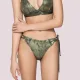 Luna Γυναικείο Μαγιό Slip Fade Brazil δετό ιριδίζον πράσινο  94515 swimwear summer collection