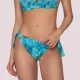 Luna Γυναικείο Μαγιό Blue Jay Slip δετό κανονικό normal Μπλέ ασημένιες λεπτομέρειες summer collection 94634
