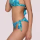 Luna Γυναικείο Μαγιό Blue Jay Slip δετό κανονικό normal Μπλέ ασημένιες λεπτομέρειες summer collection 94634