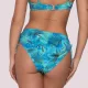 Luna Γυναικείο Μαγιό Blue Jay Slip Ψιλόμεσο με κορδόνια στο πλάϊ Μπλέ ασημένιες λεπτομέρειες summer collection 94636