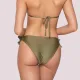 Luna  Γυναικείο Slip μαγιό Πρασινο δετό side bottom Gold swimwear summer collection 94655