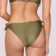 Luna  Γυναικείο Slip μαγιό Πρασινο δετό side bottom Gold swimwear summer collection 94655