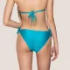 Luna  Γυναικείο Slip μαγιό Τυρκουάζ δετό side bottom Gold swimwear summer collection 94655