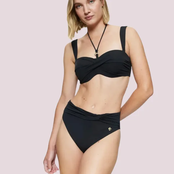 Triumph Mix & Match Summer Twist Highwaist brief Ψηλόμεσο Μαύρο 10222288-0004