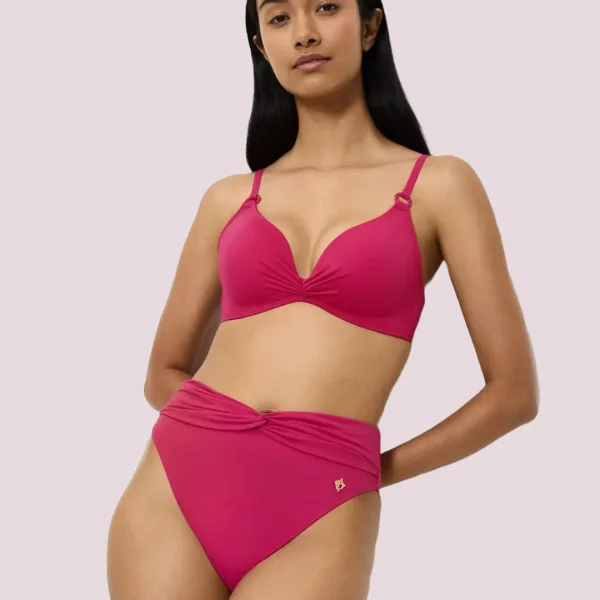 Triumph Mix & Match Summer Twist Highwaist brief Ψηλόμεσο Φούξια 10222288-00NW