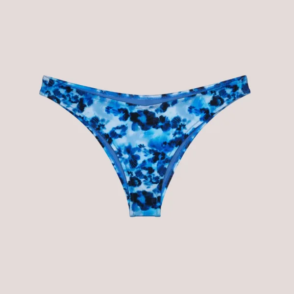 Triumph Γυναικείο Slip Brazil ψηλόμεσο με tie-dye τύπωμα σε αποχρώσεις του μπλέ  10226452.0032/32