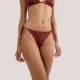 Triumph Γυναικείο Slip brazil bottom μαγιό με animal print τύπωμα σε αποχρωσεις του έντονου πορτοκαλί δετό  10226466.0033/33